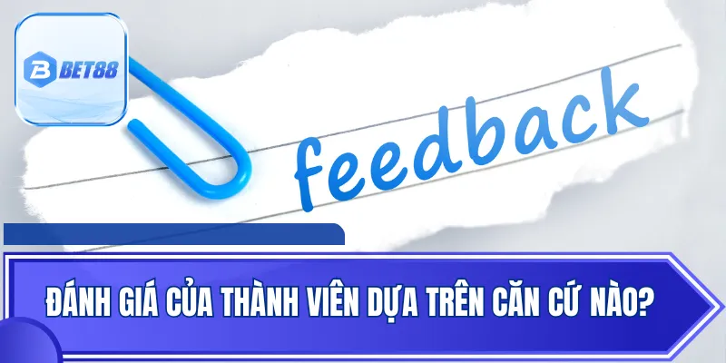 Đánh giá của thành viên dựa trên căn cứ nào?