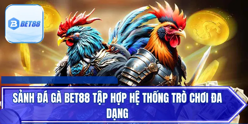 Sảnh đá gà BET88 tập hợp hệ thống trò chơi đa dạng